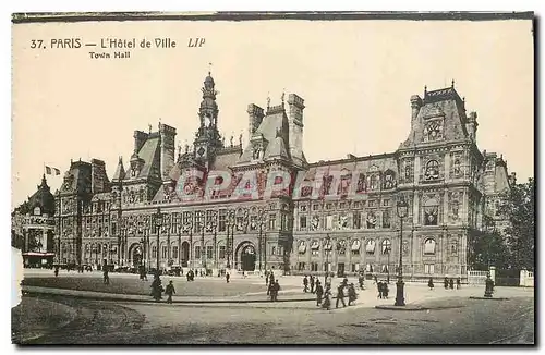 Cartes postales Paris L'Hotel de Ville