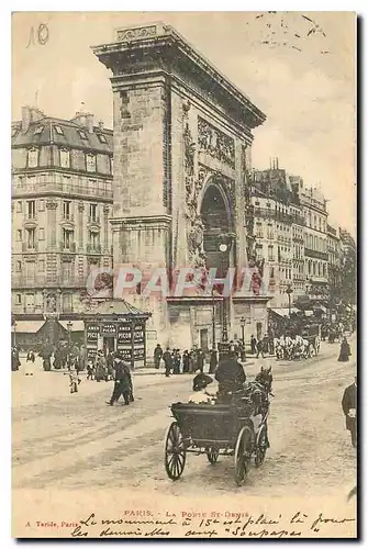 Cartes postales Paris la Porte St Denis