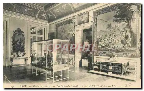 Ansichtskarte AK Paris Musee du Louvre Les Salles du Mobilier