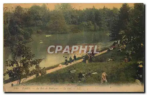 Cartes postales Paris Au Bois de la Boulogne Le Lac