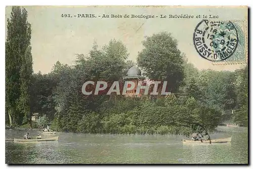 Ansichtskarte AK Paris Au Bois de Boulogne Le Belvedere et le Lac