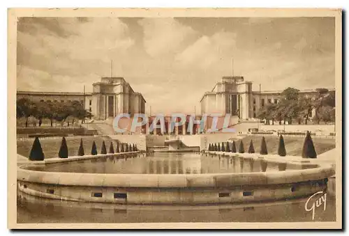 Ansichtskarte AK Paris et ses Merveilles Le Palais de Chaillot vu des Jardins