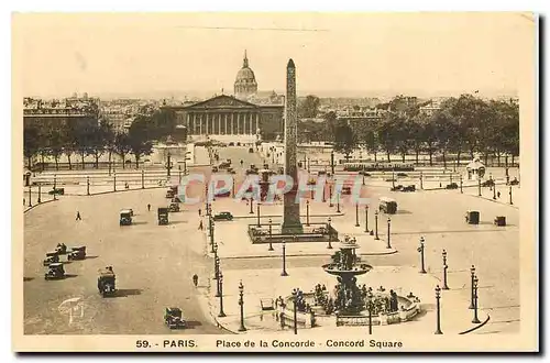 Cartes postales Paris Place de la Concorde