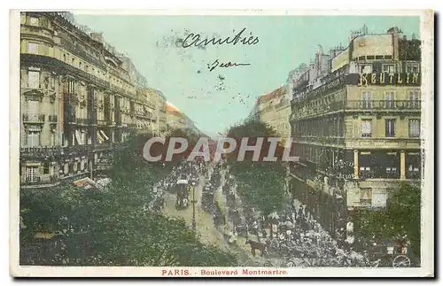 Cartes postales Paris Boulevard Montmartre