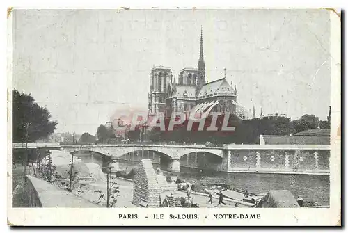 Ansichtskarte AK Paris Ile St Louis Notre Dame