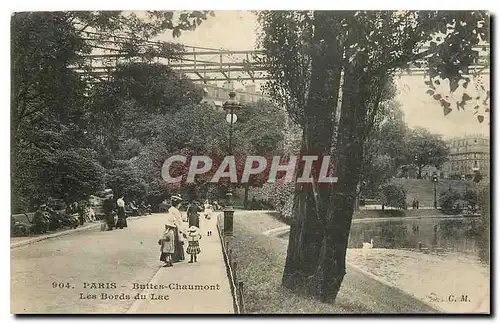 Ansichtskarte AK Paris Buttes Chaumont Les Bords du Lac