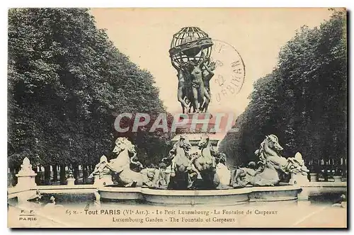 Cartes postales Tout Paris Le Petit Luxembourg La Fontaine de Carpeaux