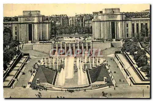 Cartes postales Paris le Palais de Chaillot Les Grandes Eaux