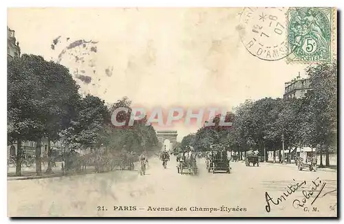 Cartes postales Paris Avenue des Champs Elysees