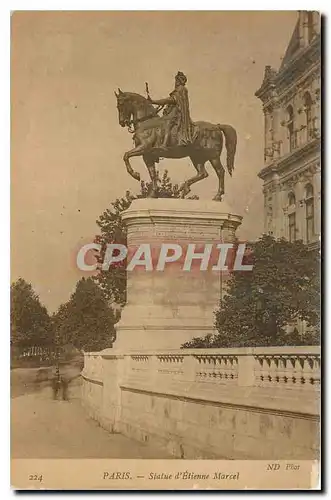 Ansichtskarte AK Paris Statue d'Etienne Marcel