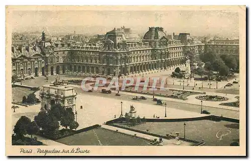 Ansichtskarte AK Paris Perspective sur le Louvre