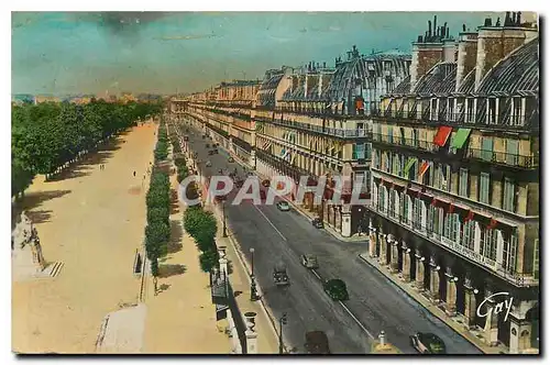 Cartes postales Paris et ses Merveilles Rue de Rivoli et jardin des Tuileries