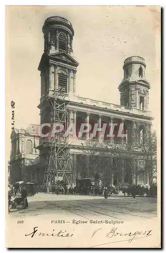 Cartes postales Paris Eglise Saint Sulpice