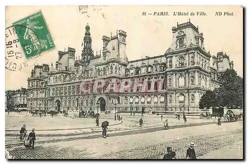 Cartes postales Paris l'Hotel de Ville