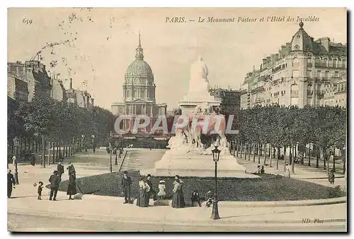 Ansichtskarte AK Paris Le Monument Pasteur et l'Hotel des Invalides