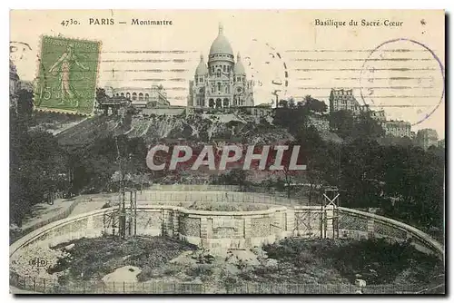 Cartes postales Paris Montmartre Basilique du Scare Coeur