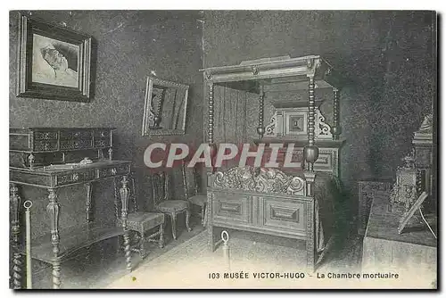 Ansichtskarte AK Musee Victor Hugo La Chambre mortuaire