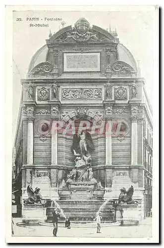 Cartes postales Paris Fontaine St Michel