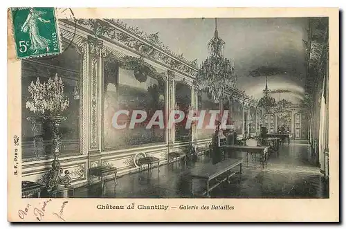 Cartes postales Chateau de Chantilly Galerie des Batailles