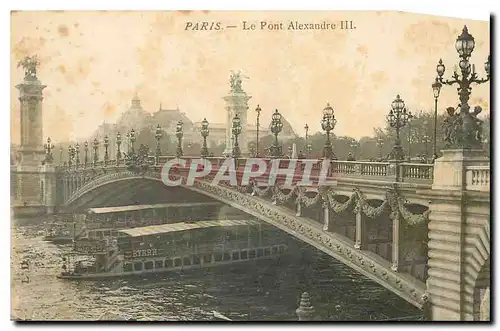 Cartes postales Paris Le Pont Alexandre III