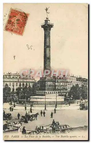 Cartes postales Paris La Place de la Bastille