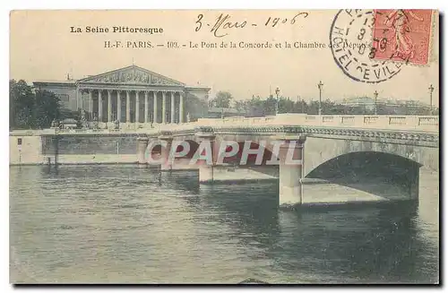 Cartes postales La Sainte Pittoresque Paris Le Pont de la Concorde et la Chambre des Deputes