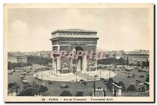 Cartes postales Paris Arc de Triomphe