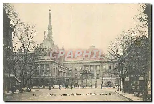 Ansichtskarte AK Paris Palais de Justice et Sainte Chapelle