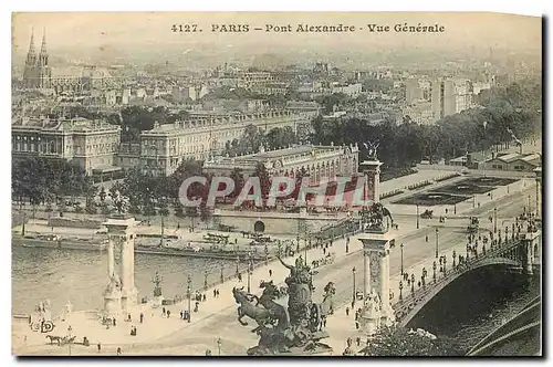 Ansichtskarte AK Paris Pont Alexandre Vue generale