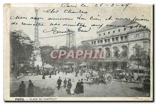 Cartes postales Paris Place du Chatelet