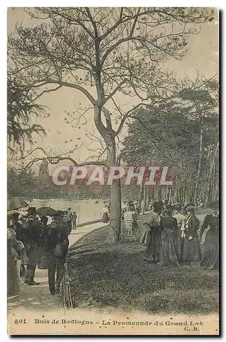 Cartes postales Bois de Boilogne La Promenade du Grand Lac