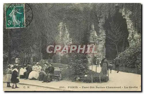 Cartes postales Paris Parc des Butes Chaumont La Grotte