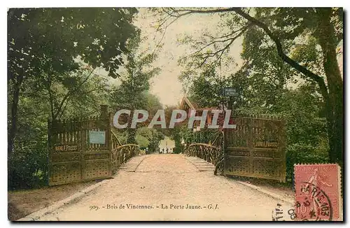 Cartes postales Bois de Vincennes La Porte Jaune