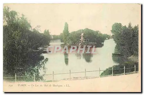 Cartes postales Paris Le Lac du Bois de Boulogne