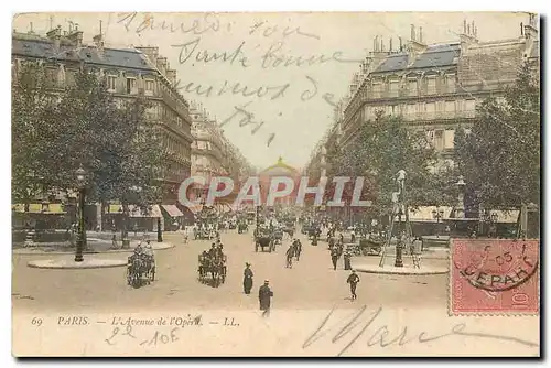 Cartes postales Paris l'Avenue de l'Opera