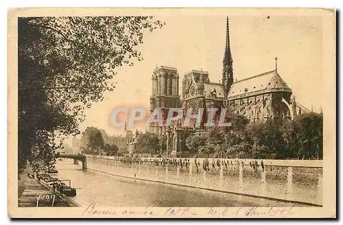 Ansichtskarte AK Paris Notre Dame et le Square de l'Archeveche