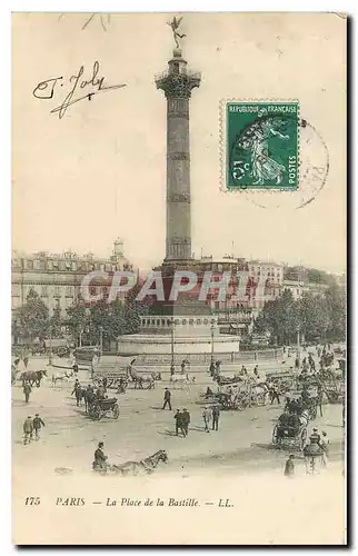 Cartes postales Paris La Place de la Bastille