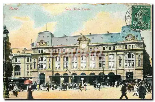 Cartes postales Paris Gare Saint Lazare