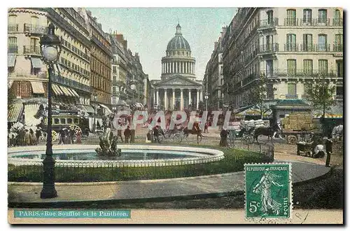 Cartes postales Paris Rue Soufflot et le Pantheon