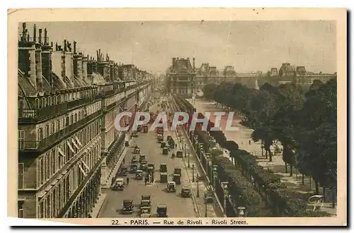 Cartes postales Paris Rue de Rivoli