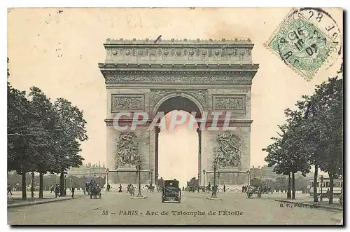 Cartes postales Paris Arc de Triomphe de l'Etoile