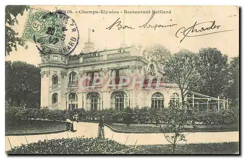 Cartes postales Paris Champs Elysees Restaurant Baillard