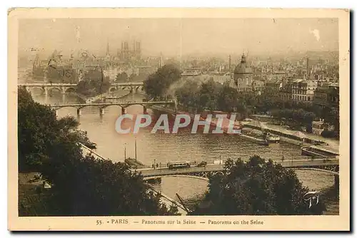 Cartes postales Paris Panorama sur la Seine