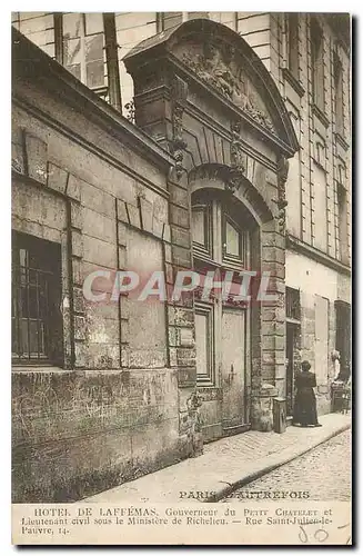 Cartes postales Paris Hotel de Laffemas Gouverneur du Petit Chatelet