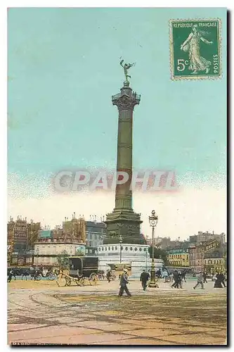 Cartes postales Paris Colonne de Juillet Place de la Bastille