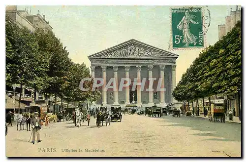 Cartes postales Paris l'Eglise la Madeleine