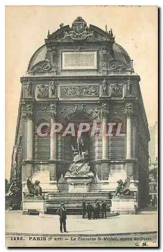 Cartes postales Paris La Fontaine St Michel