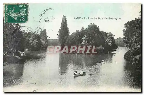 Cartes postales Paris Le Lac du Bois de Boulogne