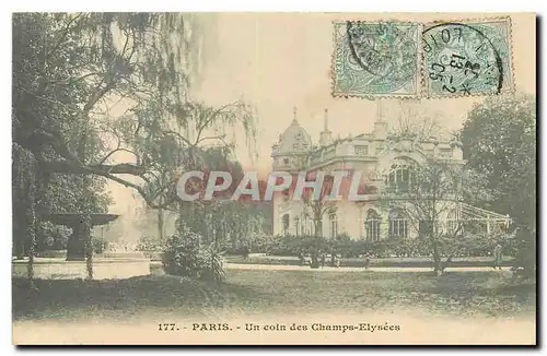 Cartes postales Paris Un coin des Champs Elysees