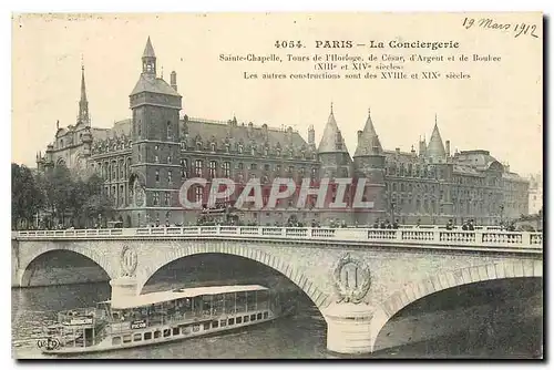 Cartes postales Paris La Conciergerie Sainte Chapelle Tours de l'Horloge